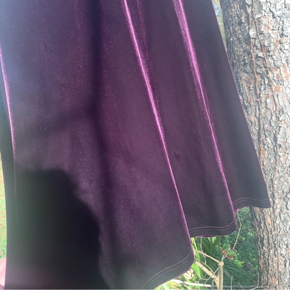 Ronnie Nicole Vintage Purple Velvet Mock Neck Mini Dress | Velvet Burnout - Picture 9 of 10
